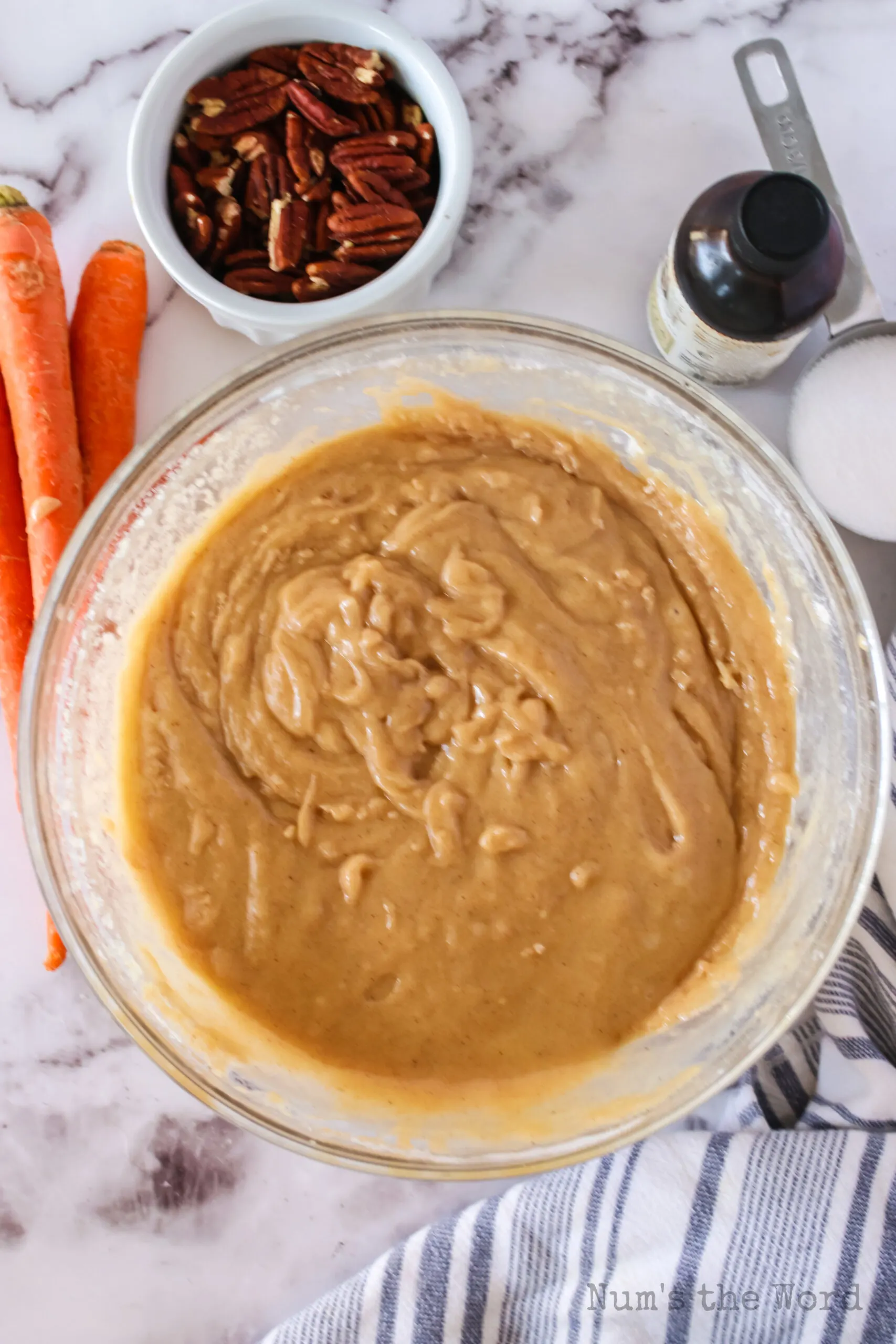 basic carrot cake batter