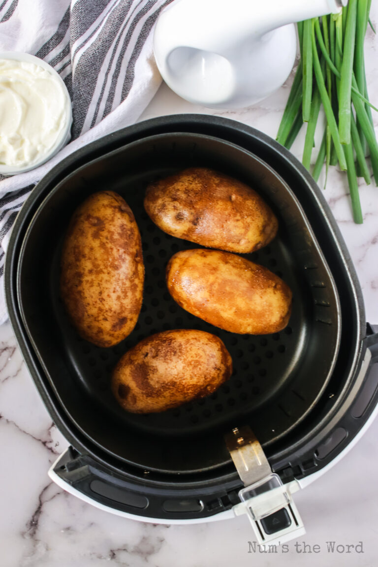 Baked Potatoes in the Air Fryer - Num's the Word
