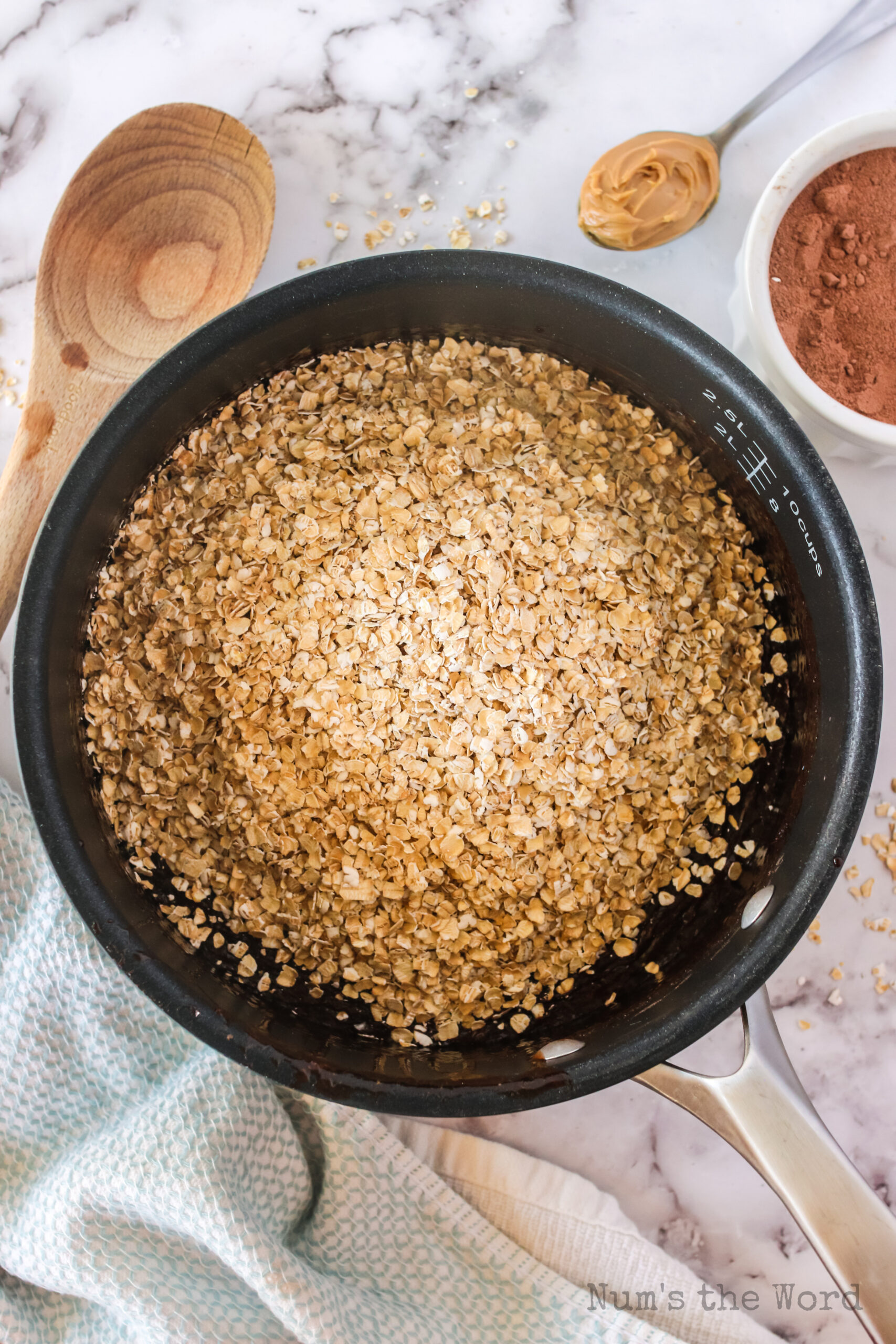 oatmeal added to cookie mixture