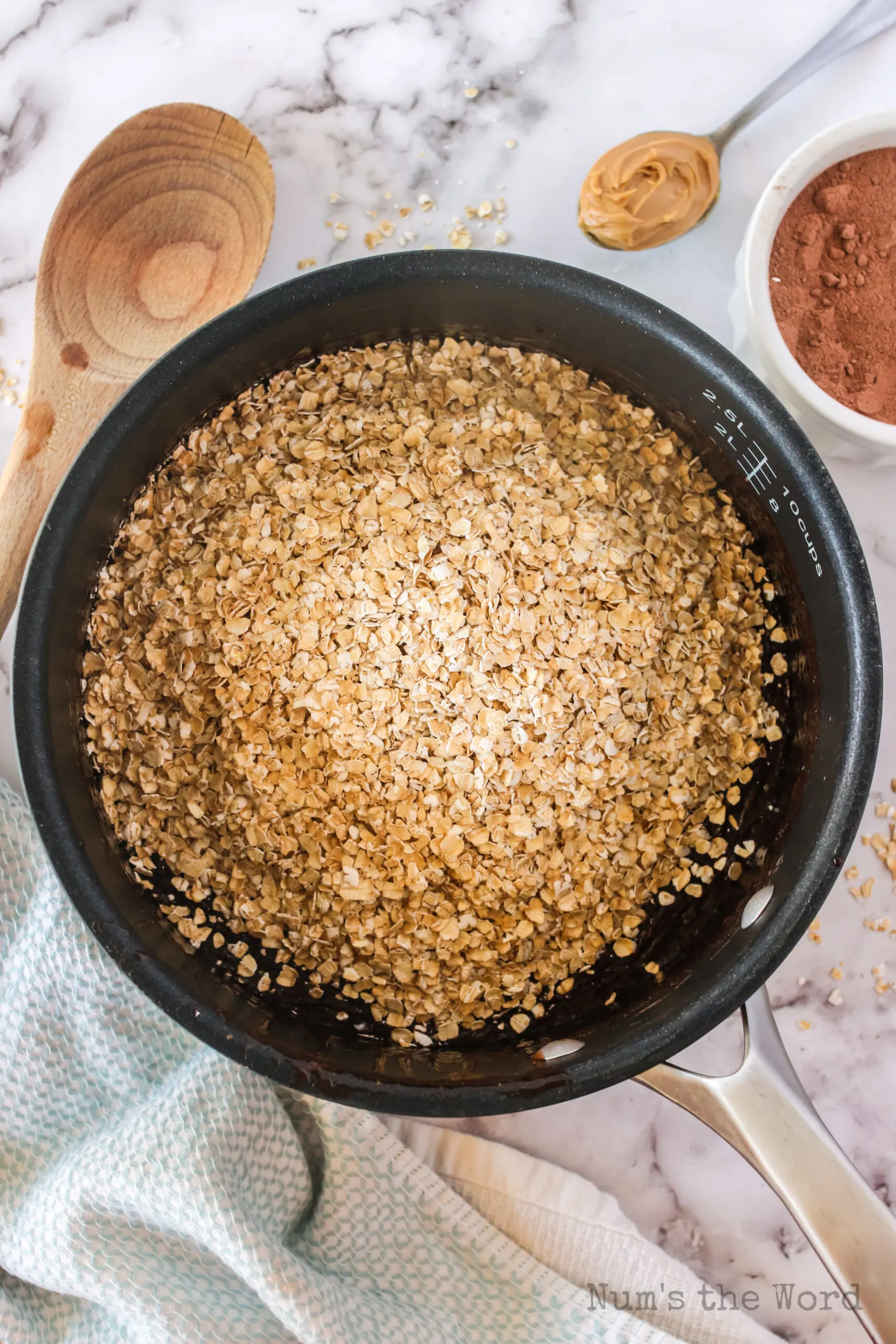 oatmeal added to cookie mixture