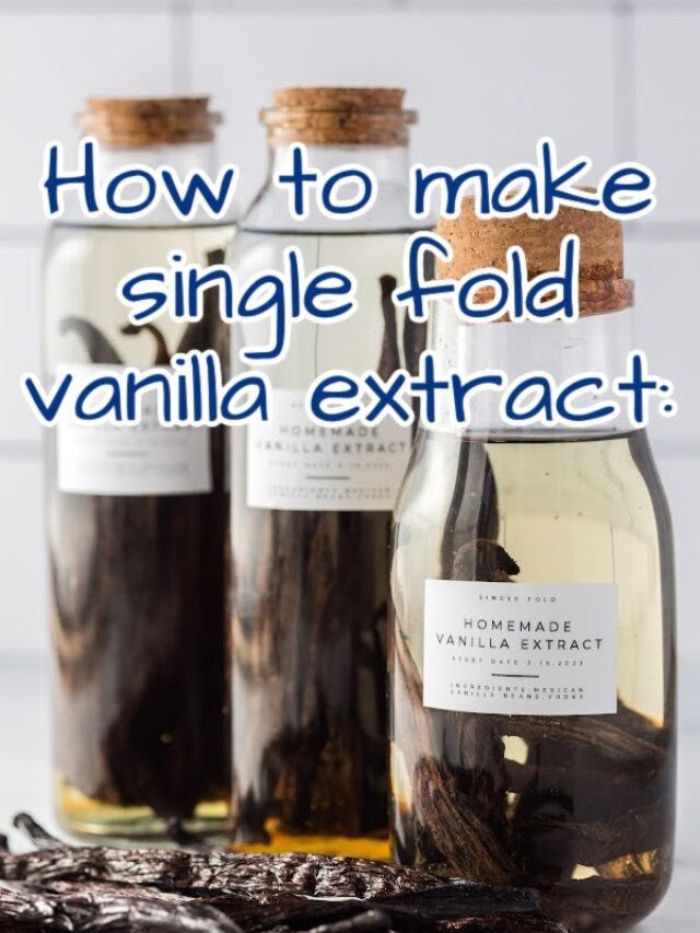 Single Fold Vanilla Extract