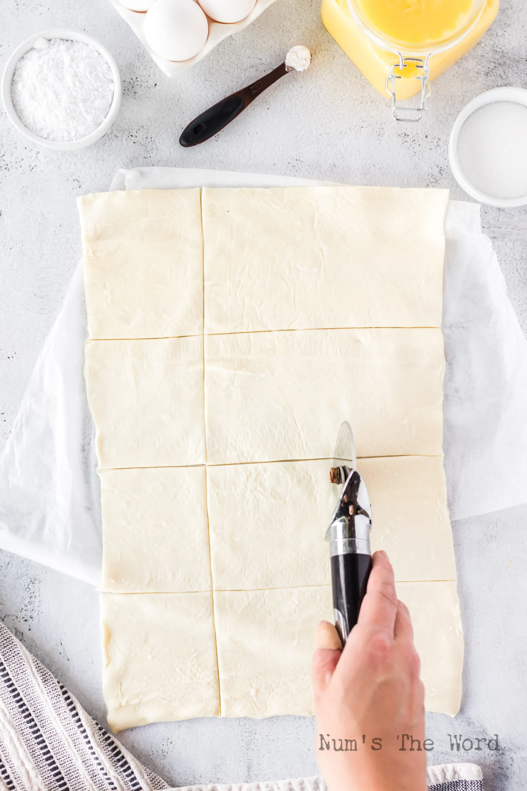 Puff Pastry Sheets cut into 12 squares