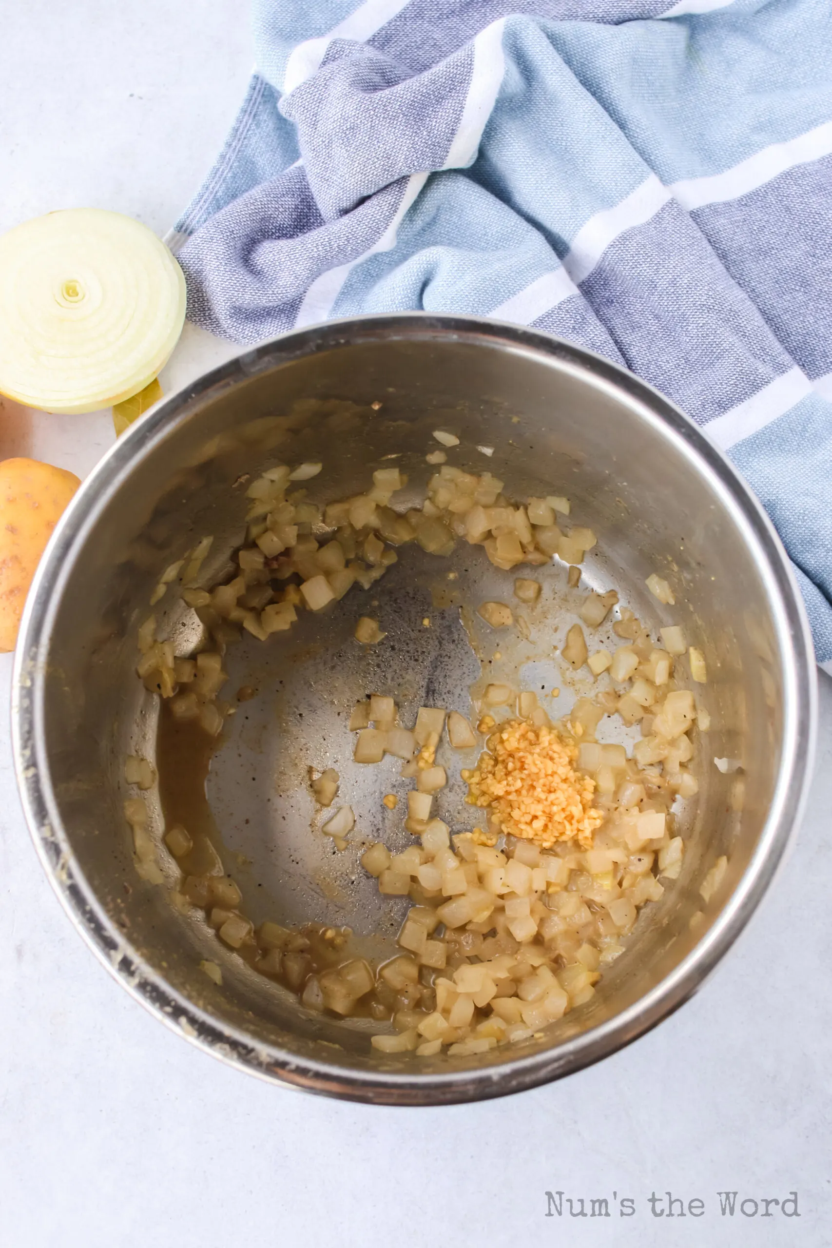 sautéed onions and garlic in instant pot