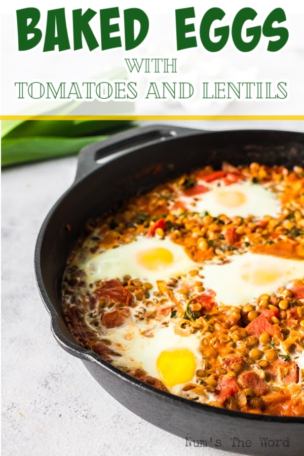 Main image for Baked Eggs with Tomatoes with Lentils