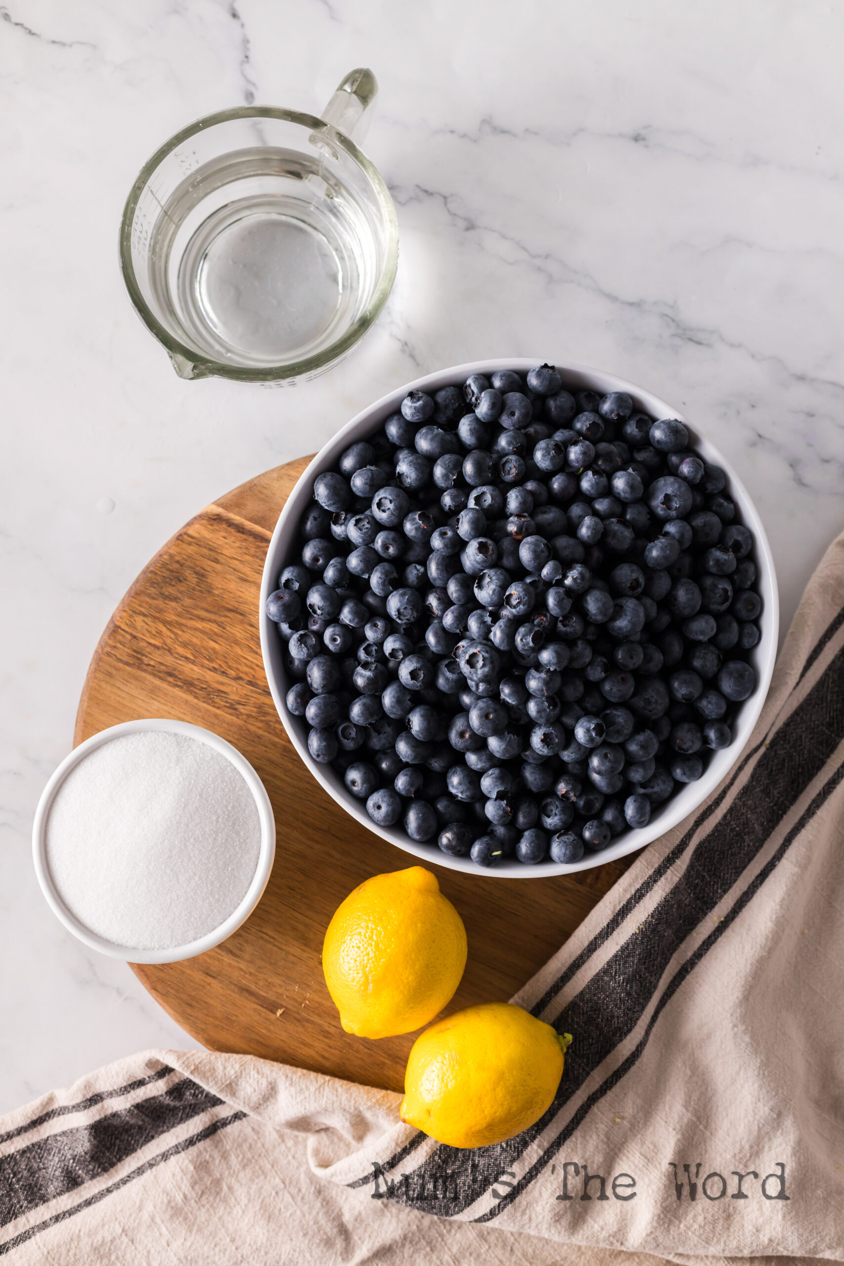 All ingredients laid out on the counter. Ready to assemble.